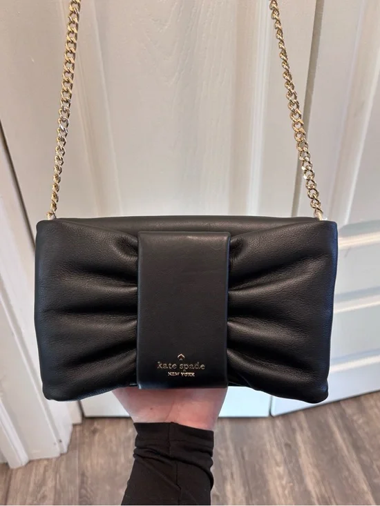 Kate Spade New York Millie Bow Flap Crossbody BLACK - Picture 10 of 11